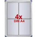 Nobo 1900846 innen 4 x A4 Metall Schaukasten