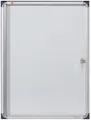 nobo Schaukasten extraflach Metall Rückwand 4 x DIN A4