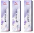 3x Wella Professionals Illumina Color Me+ Hell Lichtblond Perl Asch 10/81 60 ml