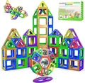 Magnetische Kachel-Bausteine Spielzeug – STEM Pädagogische Magnetblöcke für Kinder, Kreatives Vorschul-Lernen Sensorik Montessori Magnetspielzeug für Jungen & Mädchen ab 3 Jahren – 94 Stück