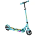 FanttikRide C9 Pro Elektroroller für Kinder 8-12 Jahren, Bunte Regenbogenlichter, 8/12/16 km/h, 8KM Reichweite, LED-Anzeige, Höhenverstellbar, Faltbar, für Jungen und Mädchen Blau