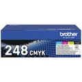 Brother Toner TN-248VAL Original Kombi-Pack Schwarz, Cyan, Magenta, Gelb 1000