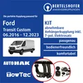 Für FORD Transit Custom Typ V362 06.2016-12.2023 AHK abn. +7pol spez. E-Satz TOP