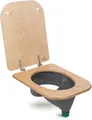 TROBOLO Trenntoiletten Einsatz & Toilettensitz, grau
