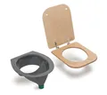 TROBOLO®  Trenn Toiletten Einsatz Grau inkl. Toilettensitz Kompostkloaufsatz Klo
