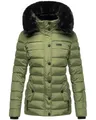 Navahoo Steppjacke Milianaa Edle Winterjacke mit weicher Kunstfell-Kapuze