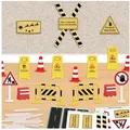 LuxusKollektion DIY-Adventskalender Wichtel Baustelle Set 35 Stück Zubehör Weihnachten Verkehrsschilder
