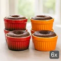 Förmchen Schälchen Dessertschalen 6er Set Ofenfest Keramik Creme Brulee Auflauf