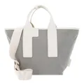 FURLA Piuma Tote Bag M Shopper Tasche Cenere + Ballerina grau creme