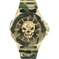 Herrenuhr PHILIPP PLEIN THE SKULL PWAAA0921 Silikon Camouflage Golden
