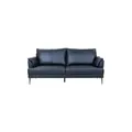 Furnhouse Einzelsofa aus Echtleder Soul , schwarz , Maße (cm): B: 195 H: 88