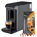 Tchibo Kaffeevollautomat Esperto mini, Grau - Kaffeeprobierset GRATIS