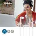 Smartphone Headset kabelgebunden Headphone InEar vergoldet weiß Kopfhörer Mikro