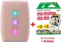 Fujifilm Instax Mini Link 3 pink rose EX D Sofortbilddrucker inkl. 40x Bilder