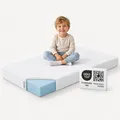 Arensberger Kindermatratze Babymatratze NORA 60x120cm Bezug waschbar & abnehmbar punktelastischer Gelschaum Jugendmatratze, allergikerfreundlich premium Bezug