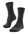 FALKE Herren Wandersocken TK2 Explore M So Wolle Funktionsmaterial antiblasen dick 1 Paar, Grau Asphalt Melange 3180-O, 46-48