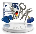 NTG Nutzfahrzeug Technik GmbH Elektrowerkzeug-Set Mini Mehrzweck Schweißzubehör Set, 2x Magnet-Schweißwinkel