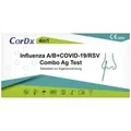 CORDX Influenza A/B+COVID-19/RSV Combo Ag Laie Nas 1 St
