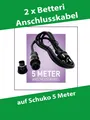 2 x Anschlusskabel Betteri auf Schuko 5m Endkappe passend zB für Hoymiles,DEYE