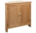 vidaXL Eckschrank Eckschrank 80x33,5x78 cm Massivholz Eiche (1-St)