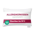 Clinotest Steppkissen 40x60 cm - großes Kopfkissen waschbar bis 95°C, bauschiges Kissen, Kochfest, formstabil & langlebig, Öko-Tex Zertifiziert in Hotelqualität, Allergikerkissen 350 g Füllung