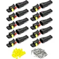KFZ Stecker - 10 Stücke, 2 Polig, Kabel Steckverbinder für Auto, LKW, Motorrad