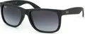 Ray-Ban JUSTIN CLASSIC, Erwachsener, Uni, Rechteckig, Schwarz, Polarisierte Linse, Nylon