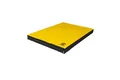 Jeflex - Gelb Schwarze Weichbodenmatte & Turnmatte 100 x 70 x 8 cm MADE IN GERMANY/KInder Gymnastikmatte/platzsparende Fitnessmatte & Yogamatte/dicke Sportmatte für Kinderzimmer
