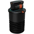 GARDENA Versenk-Viereckregner, LxBxH: 16,6x16,6x22,8 cm, schwarz/orange - bunt