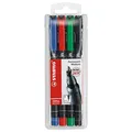 STABILO OHPen universal Folienstifte-Set farbsortiert permanent, 4 St.