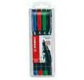 Generic Marker Folienstift OHPen M Etui 4 Farben, (1-tlg)
