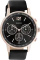 Oozoo Armbanduhr schwarz Leder C10814 Timepieces Damen Analog-Quarzuhr UOC10814