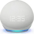 Amazon Echo Dot 5 Weiß mit Uhr - Weiß