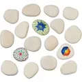 Relaxdays Malsteine Stein Hellgrau Glatt 8 cm bis 11 cm 2 kg