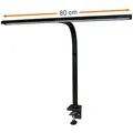 FeinTech 20-W-LED-Schreibtischleuchte / LED-Klemmleuchte LTL00321E, Tischmontage, 80 cm, schwarz