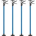 Tectake 4Er Set Teleskopstützen  Stufenlos Höhenverstellbar 115 – 290 cm  20 x 8 x 115 cm Blau
