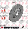 2x Bremsscheibe Zimmermann 600.3262.70 2 Bremsscheiben Vorderachse Vorne