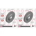 2x ZIMMERMANN BREMSSCHEIBEN 340mm BREMSSCHEIBE ZWEITEILIG GELOCHT INNENBELÜFTET