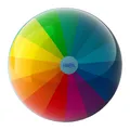 Kinderball Regenbogen – 14 cm, mit Ventil, robuster Kunststoff, Spielball mit...