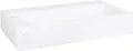 Differnz Handwaschbecken Flat 38 x 24 cm Marmor weiß mit Beschichtung 38.005.40