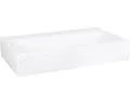 Differnz Handwaschbecken Flat 38 x 24 cm Marmor weiß mit Beschichtung 38.005.40