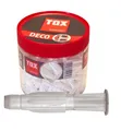 TOX Deco Allzweckdübel Hohlraumdübel Wanddübel Dübel Runddose 10/66 mm 47 Stück