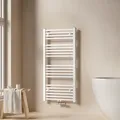 Badheizkörper Handtuchtrockner Handtuchwärmer 50x100cm, 451 Watt Weiß Bad-heizkörper Mittelanschluss - Emke