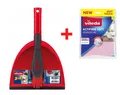 Vileda Kehr-Set 2 in 1 Rot + Universaltuch Vileda Actifibre Rosa GRATIS
