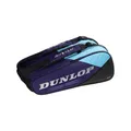 Dunlop FX Performance 12 Racket Bag – Tennistasche für bis zu 12 Schläger, Violett/Schwarz/Cyan
