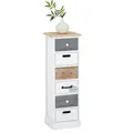 Kommode Standregal mit 6 Schubladen Schubladenschrank Vintage Shabby