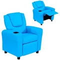Homcom Kindersessel,, Blau, Kunststoff, 52x69x62 cm, Kinder- & Jugendzimmer, Kindermöbel, Kindersitzmöbel & -tische, Kindersessel & -sofas