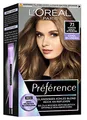 L'Oréal Paris Permanente Haarfarbe mit kühlem Farbergebnis, Haarfärbeset mit Coloration und Anti Gelbstich Pflegebalsam, Préférence Cool Blondes, Nr. 7.1 Kühles Mittelblond (Hamburg), 1 Stück