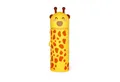 Legami Federmäppchen 2-in-1 Silikontasche 18,5 cm für Stifte und Marker, Kawaii Giraffe Design, Tischstifthalter, Reißverschluss
