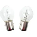 2x BILUX Lampe, Glühbirne, E-, 12V, 45/40W, BA20D für Motorrad Roller Quad Moped
